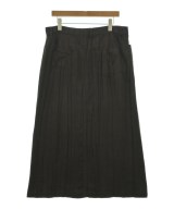 ISSEY MIYAKE（イッセイミヤケ）ひざ丈スカート 茶 サイズ:3(L位) レディース/2200726685088