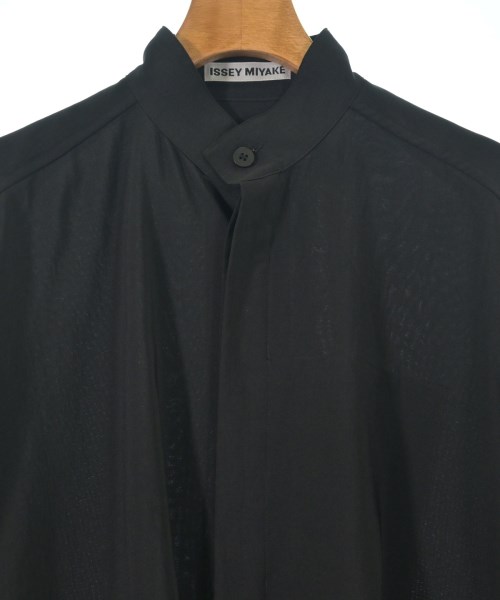 ISSEY MIYAKE（イッセイミヤケ）シャツワンピース 黒 サイズ:2(M位) レディース/2200727066053