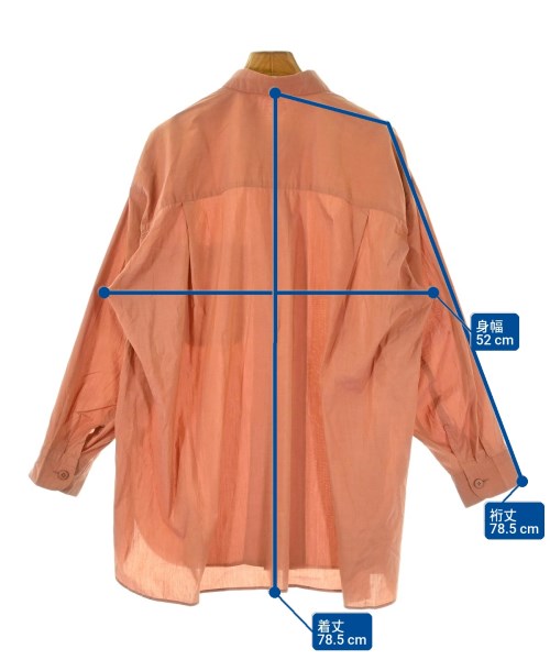 ISSEY MIYAKE（イッセイミヤケ）カジュアルシャツ オレンジ サイズ:M レディース/2200683267099