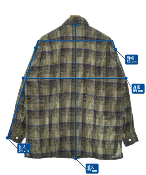 ISSEY MIYAKE（イッセイミヤケ）カジュアルシャツ カーキ サイズ:M メンズ/2200683911183