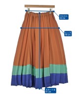 ISSEY MIYAKE（イッセイミヤケ）ロング・マキシ丈スカート オレンジ サイズ:2(M位) レディース/2200679888055