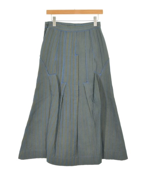 ISSEY MIYAKE（イッセイミヤケ）ロング・マキシ丈スカート カーキ サイズ:M レディース/2200680995025