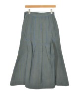 ISSEY MIYAKE（イッセイミヤケ）ロング・マキシ丈スカート カーキ サイズ:M レディース/2200680995025