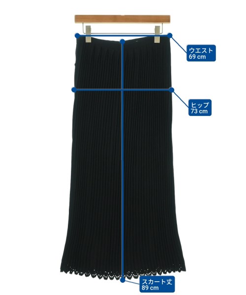 ISSEY MIYAKE（イッセイミヤケ）ロング・マキシ丈スカート 黒 サイズ:M レディース/2200686298021