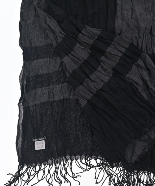 ISSEY MIYAKE（イッセイミヤケ）ストール 黒 サイズ:- メンズ/2200681751187