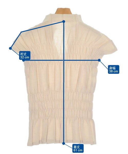 ISSEY MIYAKE（イッセイミヤケ）ブラウス ベージュ サイズ:2(M位) レディース/2200684990583