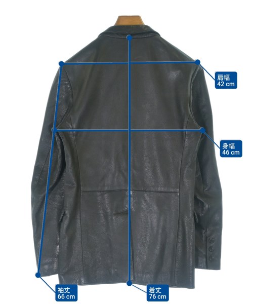 ALESSANDRO DELL'ACQUA（アレッサンドロデラクア）カジュアルジャケット 黒 サイズ:44(S位) メンズ/2200618752034