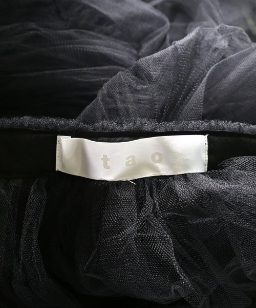 TAO（タオ）ひざ丈スカート 黒 サイズ:-(L位) レディース/2200598727091