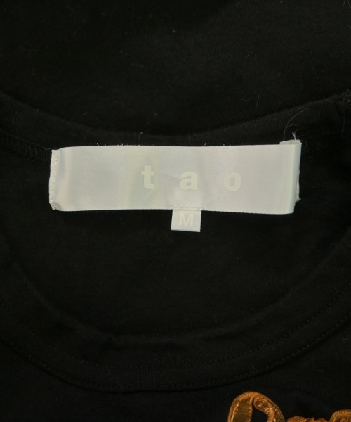 TAO（タオ）Tシャツ・カットソー 黒 サイズ:M レディース/2200623828052