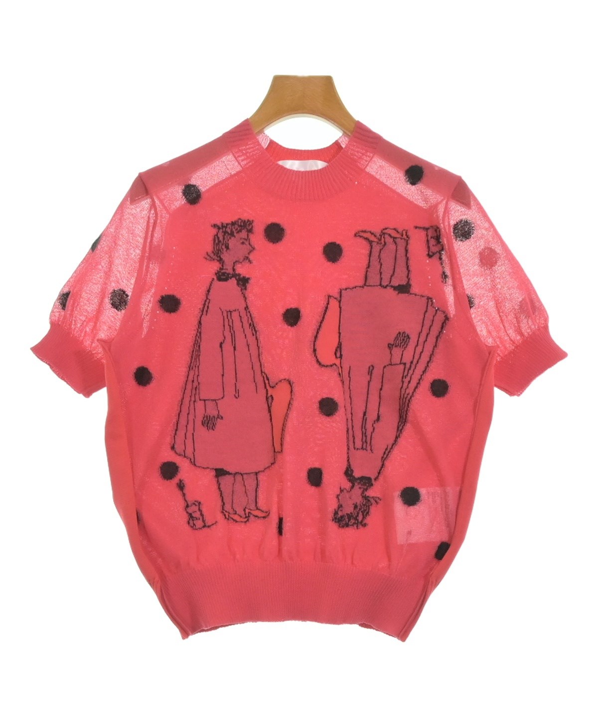 TAO タオ Tシャツ・カットソー S 赤 【古着】【中古】【送料無料】 TAO（タオ）ニット・セーター 赤 サイズ:S レディース/2200599637207