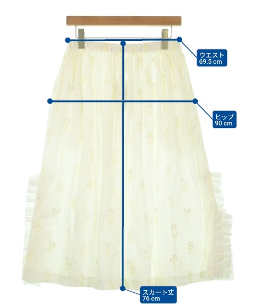 TAO（タオ）ロング・マキシ丈スカート 白 サイズ:-(M位) レディース/2200673888082