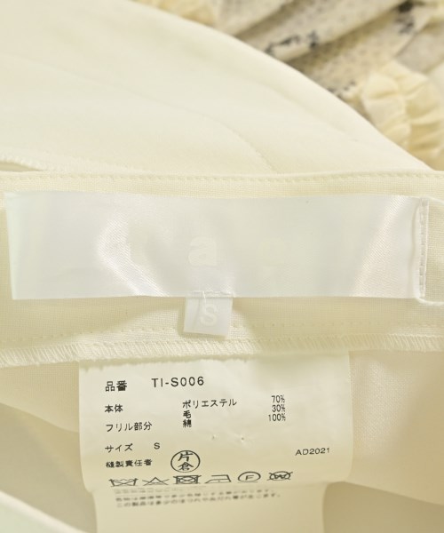 TAO（タオ）ロング・マキシ丈スカート 白 サイズ:S レディース/2200700658640