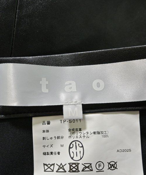 TAO（タオ）ひざ丈スカート 黒 サイズ:M レディース/2200701769048