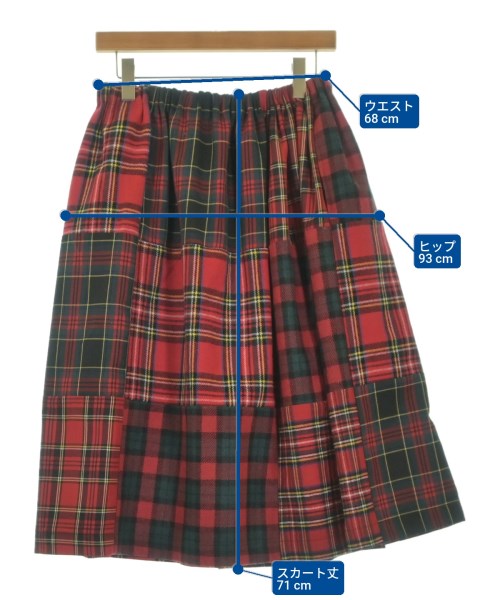 TAO（タオ）ひざ丈スカート 赤 サイズ:S レディース/2200656492053