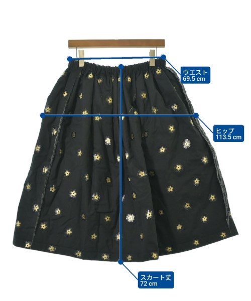 TAO（タオ）ひざ丈スカート 黒 サイズ:F レディース/2200646367149