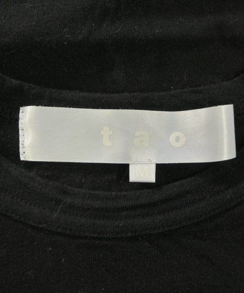 TAO（タオ）Tシャツ・カットソー 黒 サイズ:M レディース/2200662691068