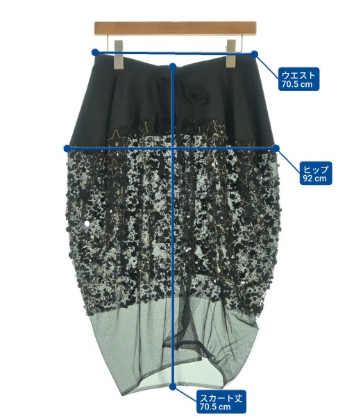 TAO（タオ）ひざ丈スカート 黒 サイズ:-(L位) レディース/2200666035066