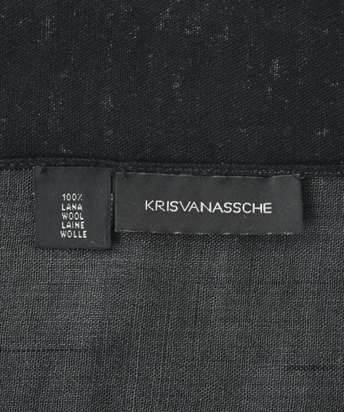 KRIS VAN ASSCHE（クリスヴァンアッシュ）ストール 黒 サイズ:- メンズ/2200642253309