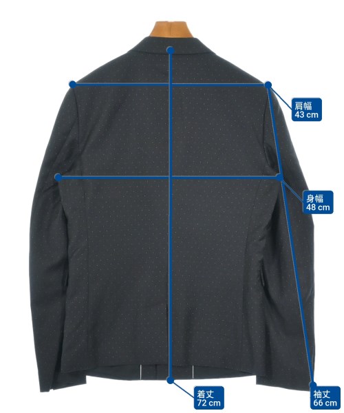 KRIS VAN ASSCHE（クリスヴァンアッシュ）テーラードジャケット 黒 サイズ:46(M位) メンズ/2200642567017