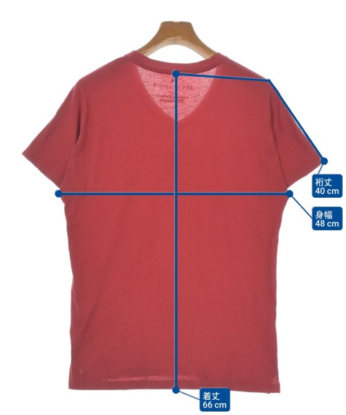 KRIS VAN ASSCHE（クリスヴァンアッシュ）Tシャツ・カットソー 赤 サイズ:S メンズ/2200632652082