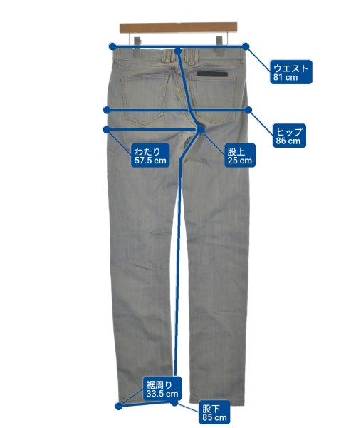 KRIS VAN ASSCHE（クリスヴァンアッシュ）デニムパンツ グレー サイズ:32(L位) メンズ/2200621884050