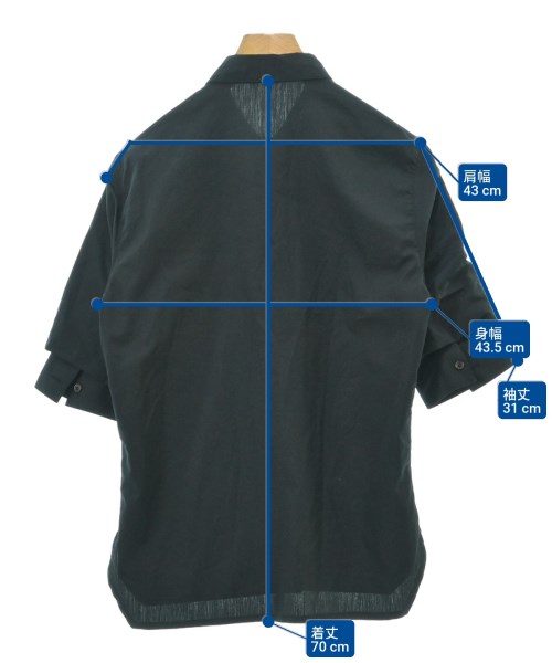 KRIS VAN ASSCHE（クリスヴァンアッシュ）カジュアルシャツ 紺 サイズ:46(M位) メンズ/2200609980958