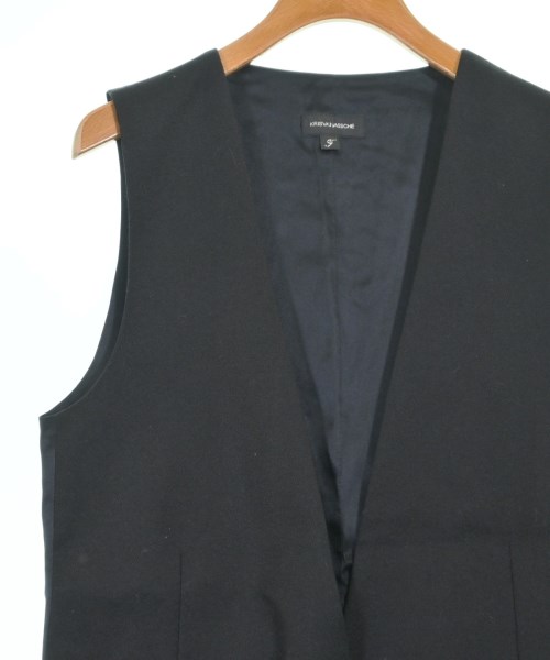KRIS VAN ASSCHE（クリスヴァンアッシュ）ベスト 黒 サイズ:36(XS位) レディース/2200680601360