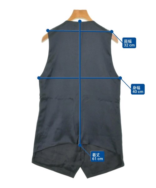 KRIS VAN ASSCHE（クリスヴァンアッシュ）ベスト 黒 サイズ:36(XS位) レディース/2200680601360