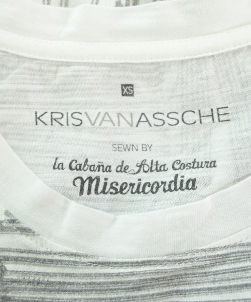 KRIS VAN ASSCHE（クリスヴァンアッシュ）Tシャツ・カットソー 白 サイズ:XS メンズ/2200718796051