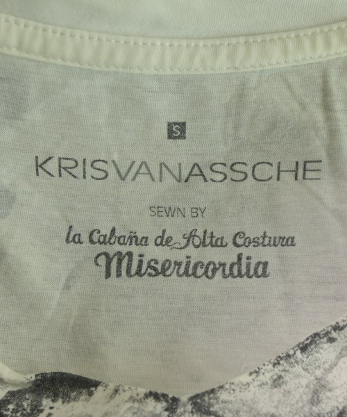 KRIS VAN ASSCHE（クリスヴァンアッシュ）Tシャツ・カットソー 白 サイズ:S メンズ/2200709140047