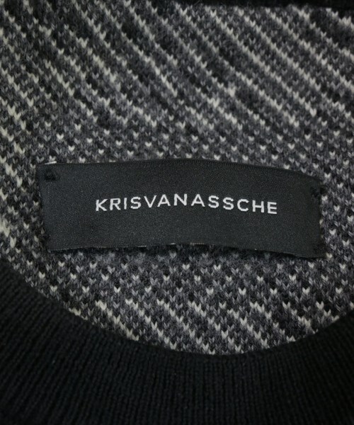 KRIS VAN ASSCHE（クリスヴァンアッシュ）ニット・セーター 黒 サイズ:S メンズ/2200664860042
