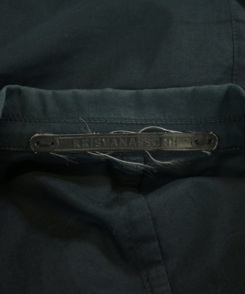 KRIS VAN ASSCHE（クリスヴァンアッシュ）カジュアルシャツ 黒 サイズ:48(L位) メンズ/2200734882059