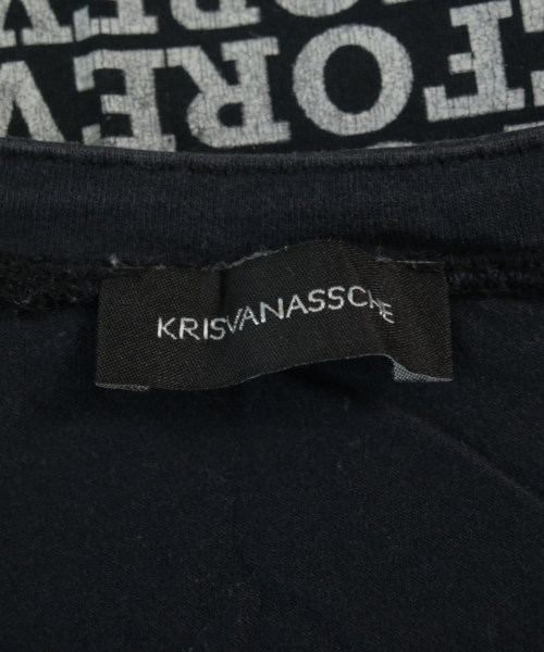 KRIS VAN ASSCHE（クリスヴァンアッシュ）Tシャツ・カットソー 黒 サイズ:XS メンズ/2200729018180
