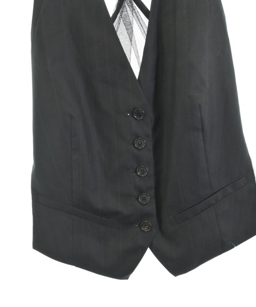 KRIS VAN ASSCHE（クリスヴァンアッシュ）ベスト 黒 サイズ:34(XXS位) レディース/2200689787027