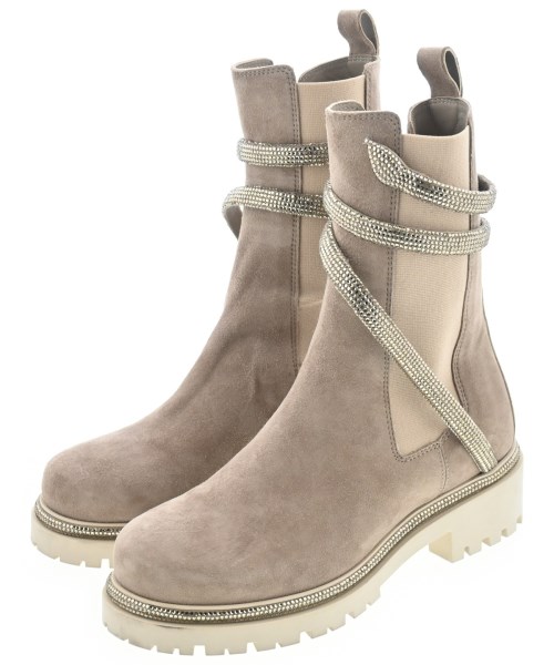 Rene Caovilla(レネ　カオヴィラ)ブーツ ベージュ サイズ:EU36(22.5cm位)/2200653850047