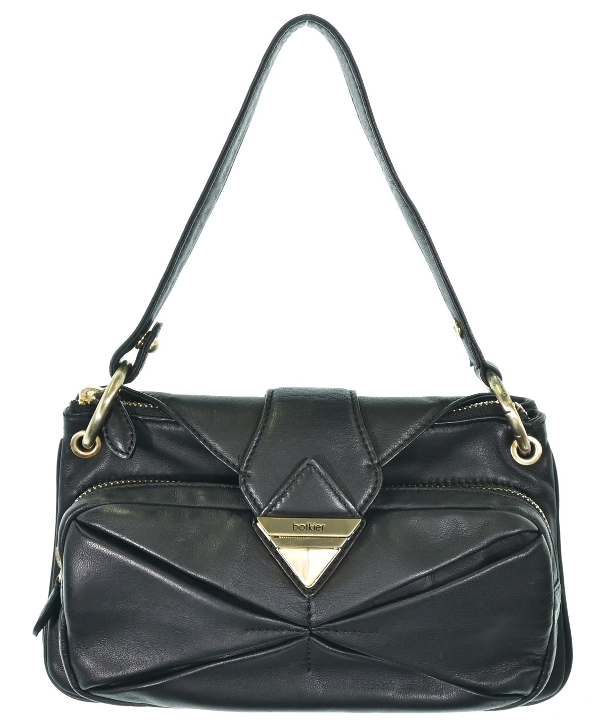 botokier ボトキエ　レザー ハンドバッグ　トートバック　ブラック 中古・古着通販】BOTKIER (ボトキエ) オールドマルチポケット