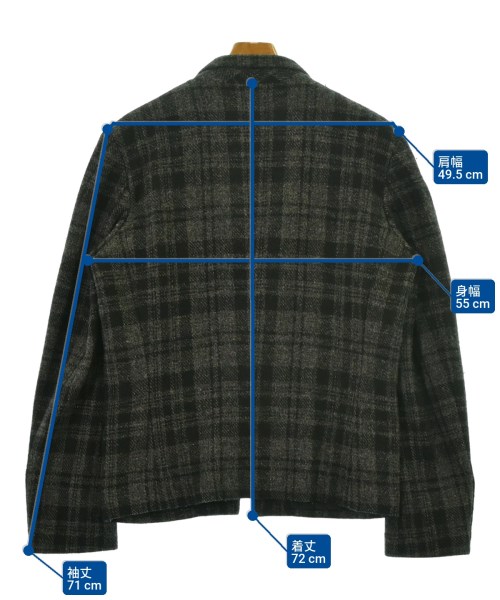 UNCONDITIONAL（アンコンディショナル）テーラードジャケット グレー サイズ:M メンズ/2200652735079