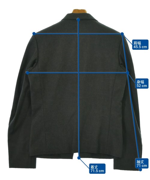 UNCONDITIONAL（アンコンディショナル）テーラードジャケット グレー サイズ:S メンズ/2200652735086