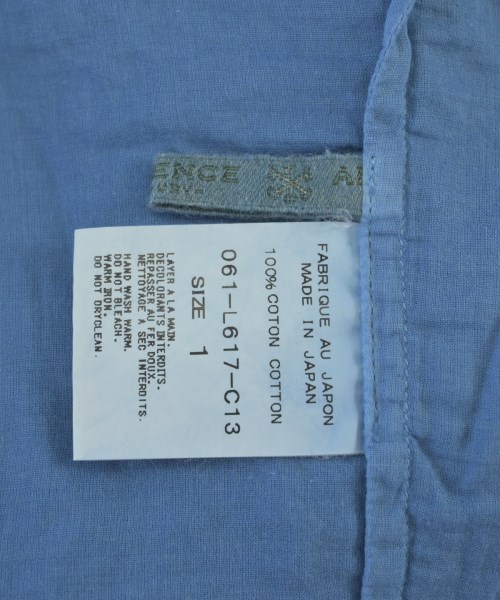 ARTS&SCIENCE（アーツアンドサイエンス）ブラウス 青 サイズ:1(S位) レディース/2200636935235