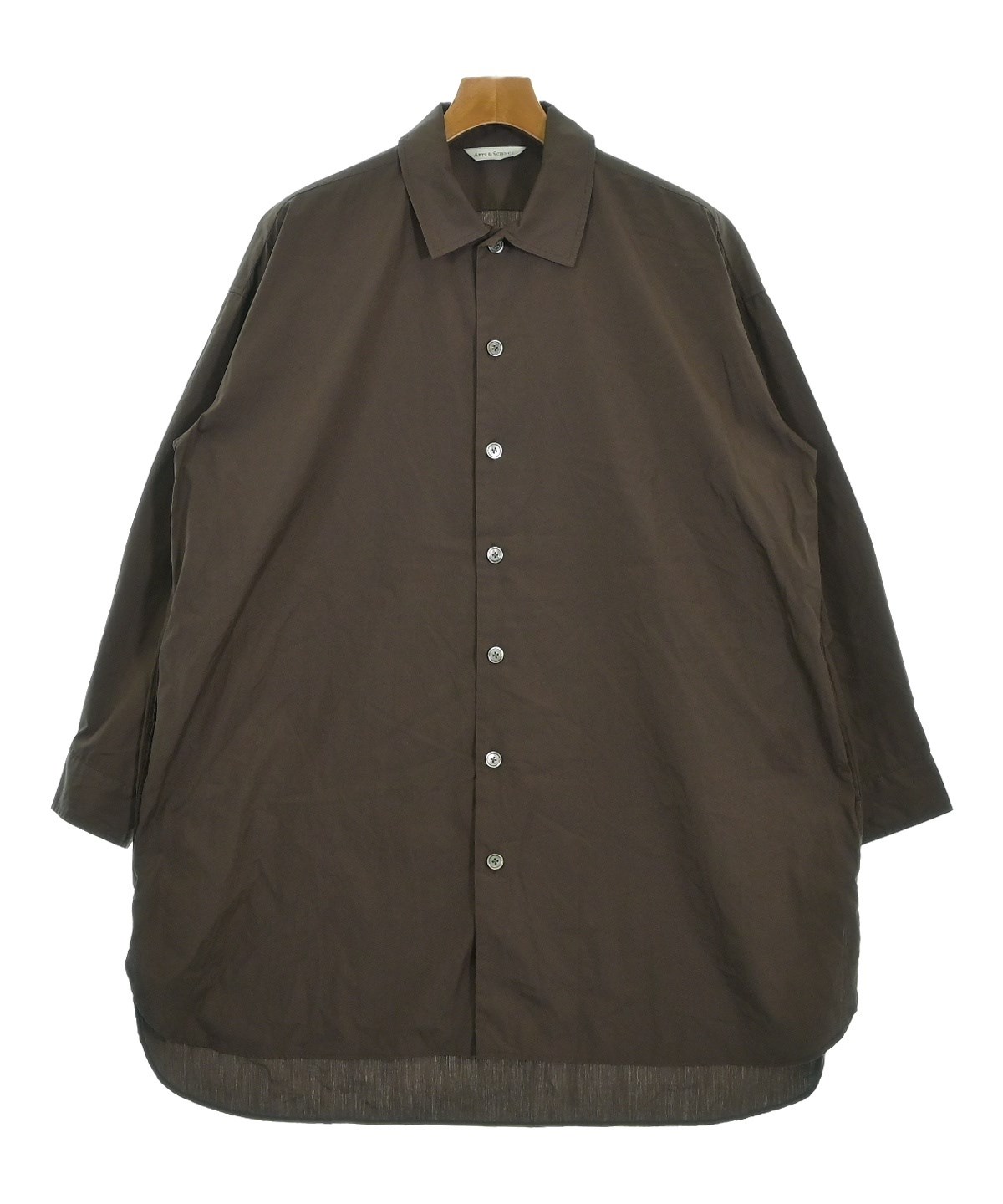 ARTS&SCIENCE（アーツアンドサイエンス）カジュアルシャツ 茶 サイズ:2