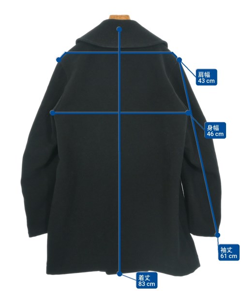 ARTS&SCIENCE（アーツアンドサイエンス）ピーコート 黒 サイズ:2(M位) レディース/2200623829301