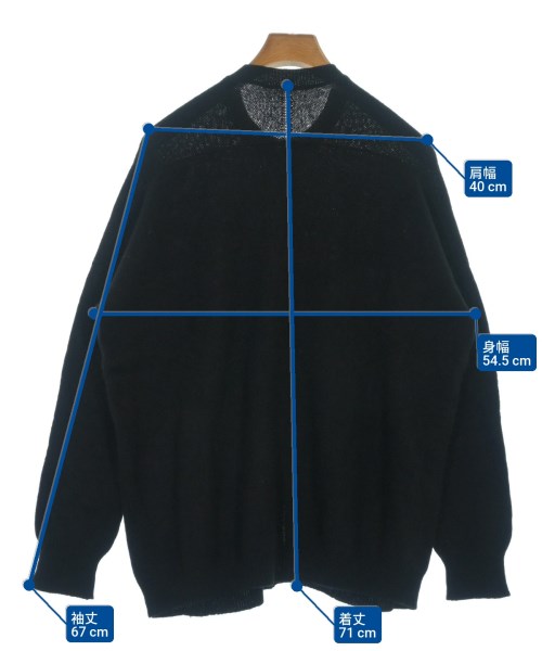 ARTS&SCIENCE（アーツアンドサイエンス）カーディガン 黒 サイズ:F メンズ/2200639051024