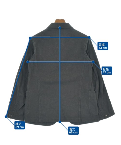 ARTS&SCIENCE（アーツアンドサイエンス）テーラードジャケット グレー サイズ:2(M位) メンズ/2200634582066