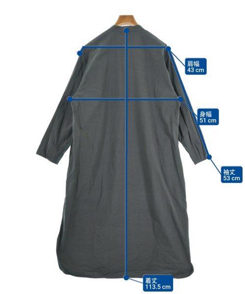 ARTS&SCIENCE（アーツアンドサイエンス）シャツワンピース グレー サイズ:1(S位) レディース/2200620393300