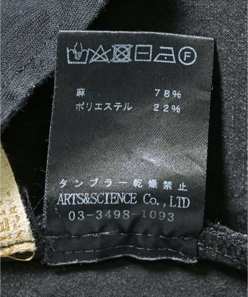 ARTS&SCIENCE（アーツアンドサイエンス）その他 黒 サイズ:1(S位) メンズ/2200618895205