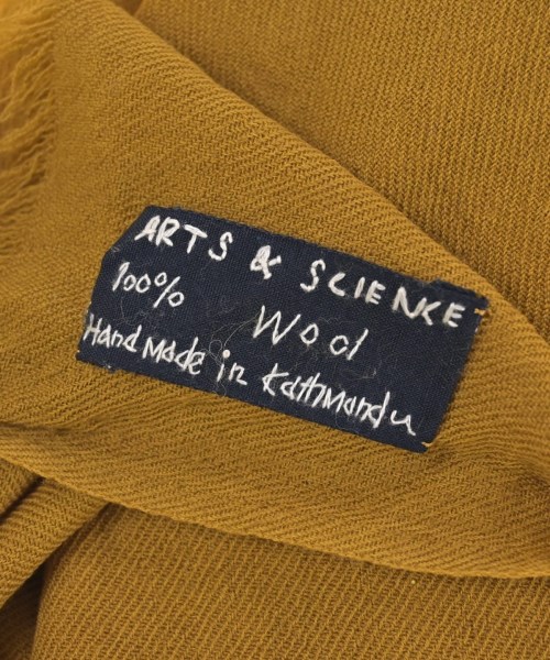 ARTS&SCIENCE（アーツアンドサイエンス）ストール 黄 サイズ:- メンズ/2200618895267