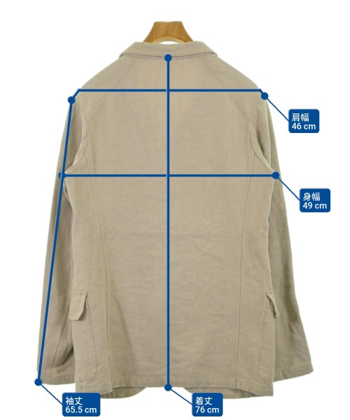 ARTS&SCIENCE（アーツアンドサイエンス）ジャケット ベージュ サイズ:3(L位) メンズ/2200619735029