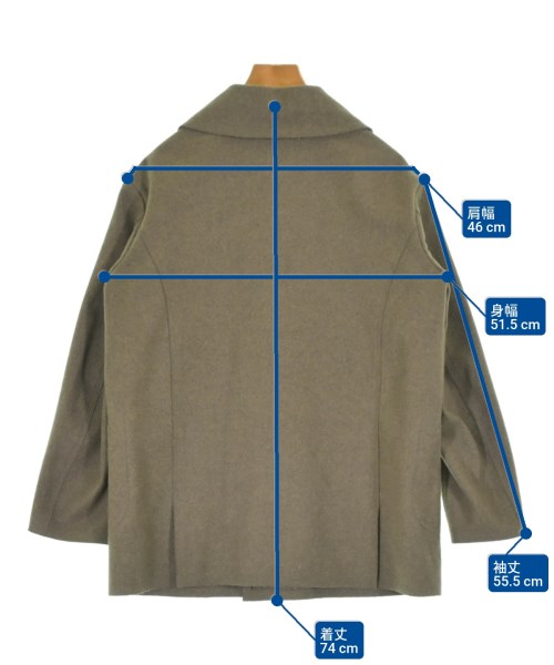 ARTS&SCIENCE（アーツアンドサイエンス）ピーコート カーキ サイズ:1(S位) レディース/2200657939083