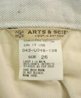 ARTS&SCIENCE（アーツアンドサイエンス）デニムパンツ 白 サイズ:26(M位) レディース/2200680234209