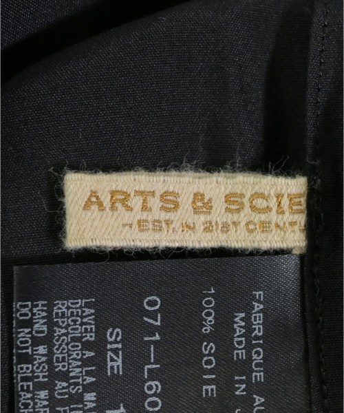 ARTS&SCIENCE（アーツアンドサイエンス）ブラウス 黒 サイズ:1(S位) レディース/2200680601285